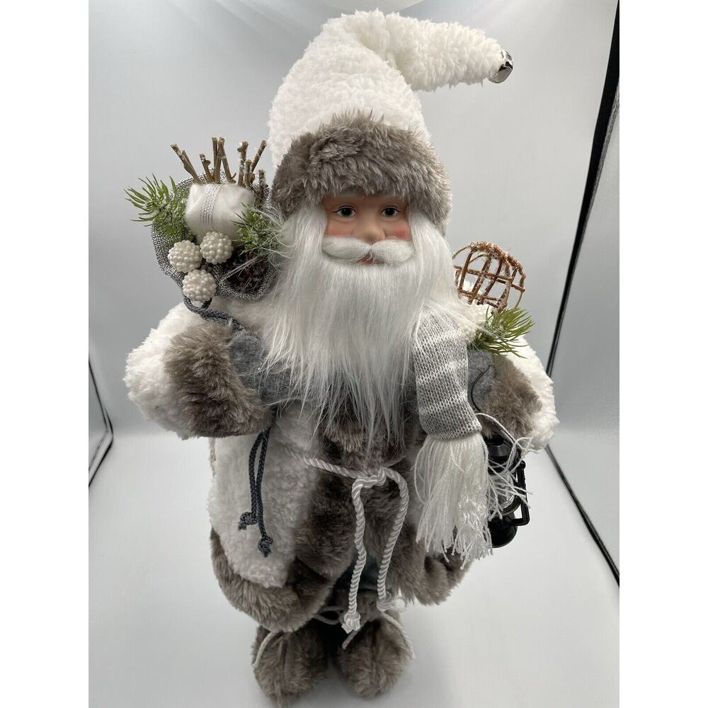 Balsam & Fir Trading Co - Standing Santa Claus IN THE SNOW 19" ~New With Tags